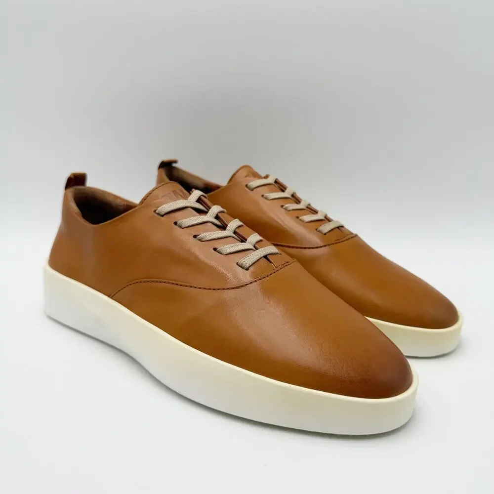 Wolf & Shepherd Cruise Lace Up Sneakers Mens 4.5 Womens 6 Tan Nubuck NIB